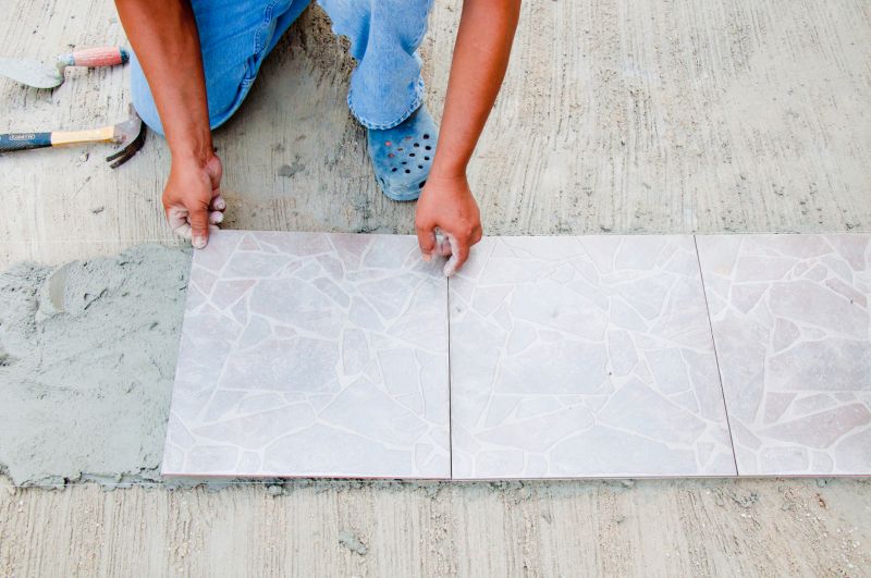 Hearth Tile Installation detail