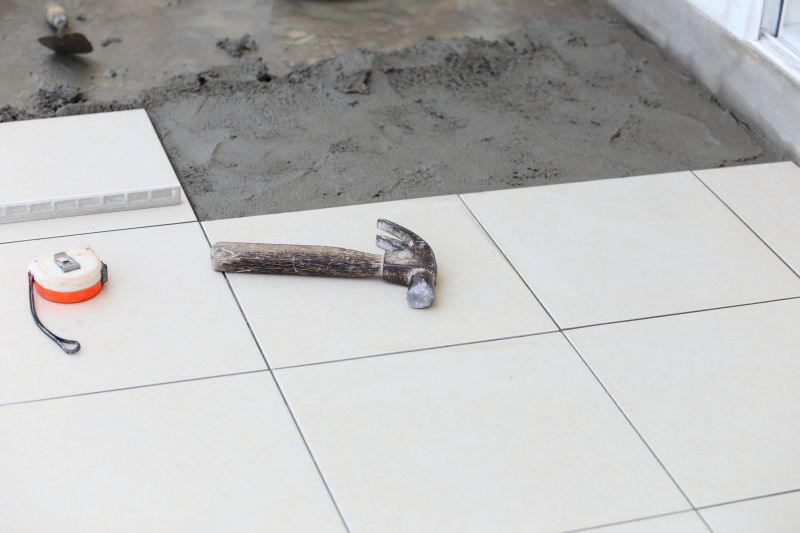 Hearth Tile Installation detail
