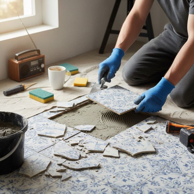 Wall Tile Repair detail